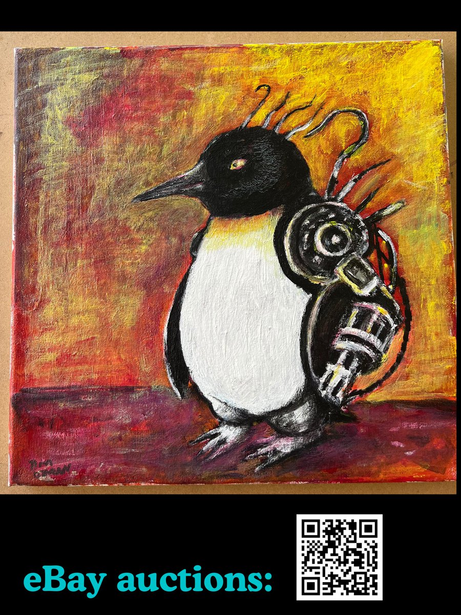 Latest art auctions: 
Cyborg Penguin
ebay.com/str/timozmanart