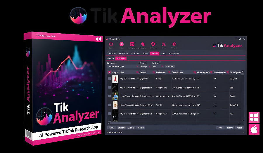technsoftware's tweet image. Want to uncover the next big trend on TikTok in minutes? With Tik Analyzer you can spot rising hashtags, songs &amp;amp; creators before the competition. explorethis.link/tikanalyzer
#TikTokMarketing #ContentGrowth #DigitalTools