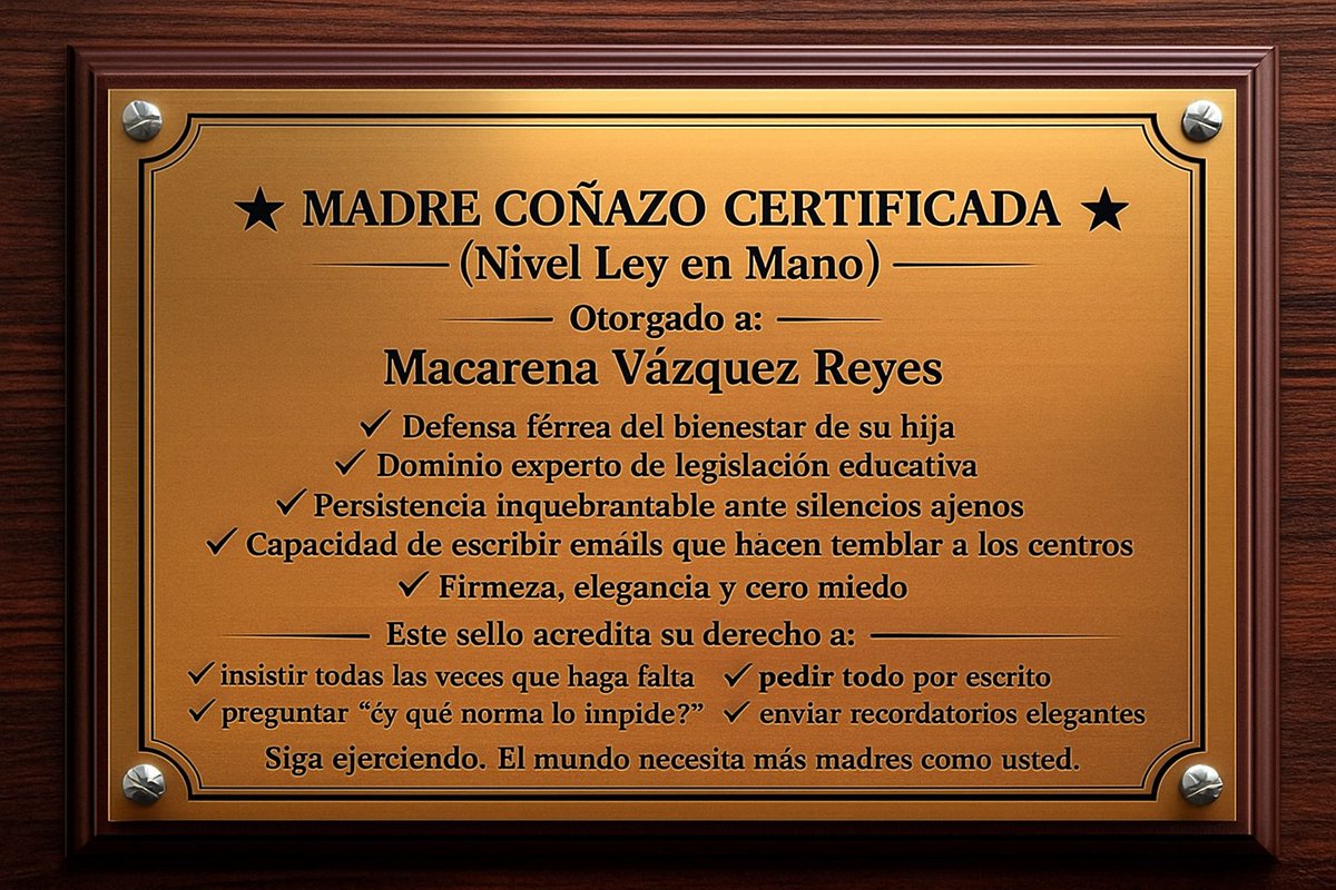 Ser madre de una niña con necesidades especiales a veces te acapara todo el tiempo, la fuerza y la vida.
Es agotador tener que pelear con la burocracia, los colegios etc y que encima quedes como la madre coñazo. Así que mejor aceptarlo y sacar el lado positivo.
#madreCoñazo