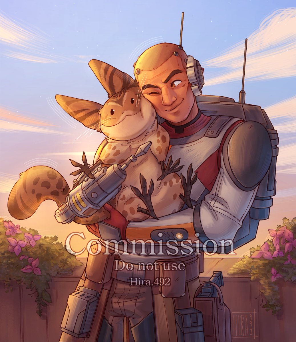 492Hira's tweet photo. 🐱❤️Commission for @echosgalaxyy of dear Echo and a pretty Tooka ❤️🐱
#thebadbatch #tcw https://t.co/bybtUtZCId