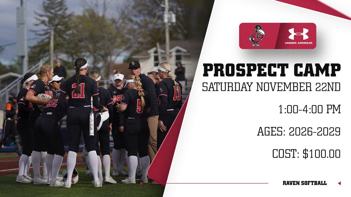 Raven_Softball's tweet photo. 🚨ONE WEEK AWAY🚨
 
Last Spots Remaining‼️

🗓️Saturday, November 22nd

▫️High School: 1:00 PM- 4:00 PM

https://t.co/tDzOt7BbR5 https://t.co/WQNhju51Pl