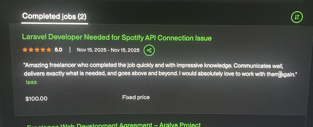 softwareengng's tweet image. Send gig completed on Upwork 🚀