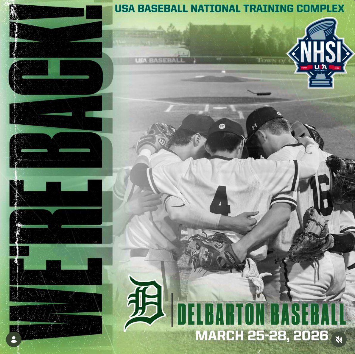 GoGreenWave ! #NHSI <a href="/USABaseEvents/">USA Baseball Events</a> <a href="/DelbyBaseball/">Delbarton Baseball</a>