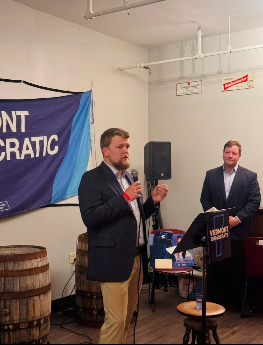I want to congratulate <a href="/LachlanFrancis/">Lachlan Francis</a> on his election as the chair of the <a href="/vtdems/">Vermont Democrats</a>. 
Lachlan understands the importance of showing up and organizing those who feel left behind in every corner of our state. I look forward to working with Lachlan to deliver a Vermont we can afford.
