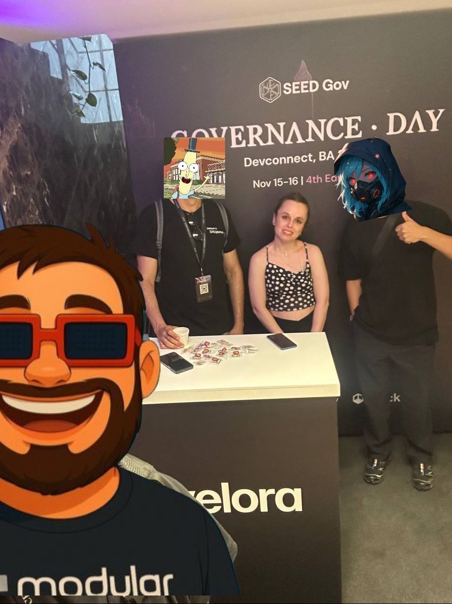 Gov Day today was awesome! 🗳
(<a href="/SEEDLatam/">SEED Latam 🔜 Devconnect 🇦🇷</a>)

Great energy at the <a href="/VeloraDEX/">Velora (formerly ParaSwap)</a> booth with fellow delegates, and lots of good conversations happening on the main stage.

@WakeUpLabs