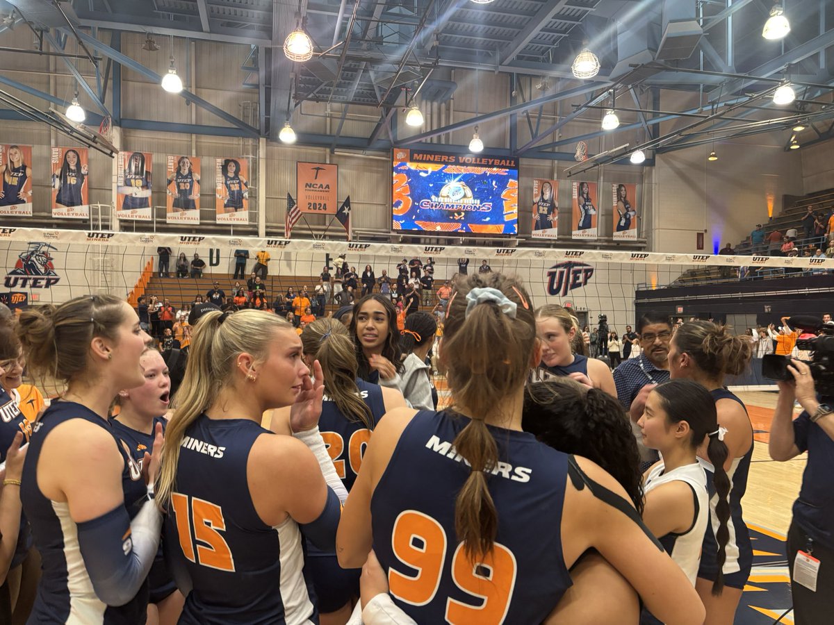 UTEP volleyball sweeps FIU in its regular season finale.

Miners win its first ever Conference USA regular season championship. 

UTEP will split the title with WKU.

#UTEP | #PicksUp