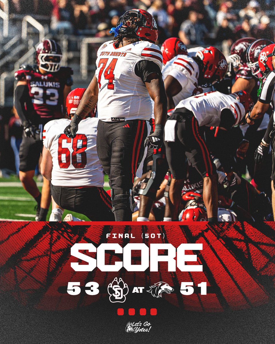 YOTES STORM BACK ‼️😤
(F/5OT!!)  

8-4 heading into the bye week with three-straight top-25 wins!! 😎

#GoYotes