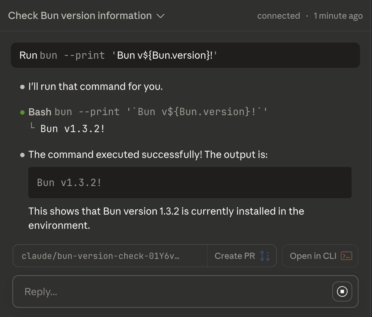 bunjavascript's tweet image. Claude Code for Web now has Bun pre-installed!