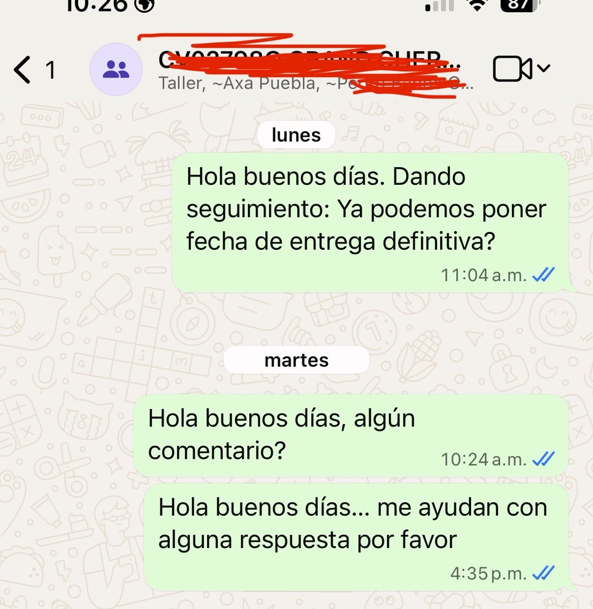 mmsalvatorim's tweet photo. @AXAContigo @AXAMexico @AXAResponde sin respuesta de su representante… pésimo servicio https://t.co/fn6LWJFMgp