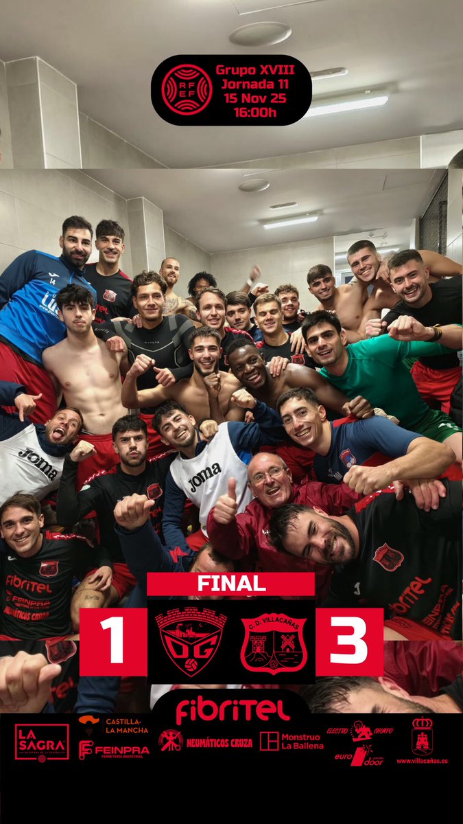 <a href="/CDG_cantera/">C.D. Guadalajara - Cantera</a> <a href="/quereda3/">Iñaki Quereda</a> <a href="/Carlos59745650/">Carlos</a> FINAL 🔚⚽🤝🏻

1-3 victoria de los nuestros contra <a href="/CDG_cantera/">C.D. Guadalajara - Cantera</a> 

Los 3 puntos se van para villacañas 
Con goles de Panocha, <a href="/quereda3/">Iñaki Quereda</a> <a href="/Carlos59745650/">Carlos</a> , en nuestra visita a Guadalajara. 

#HaciendoHistoria
#VamosVillacañas
<a href="/FPanocha/">FRENTE PANOCHA</a>