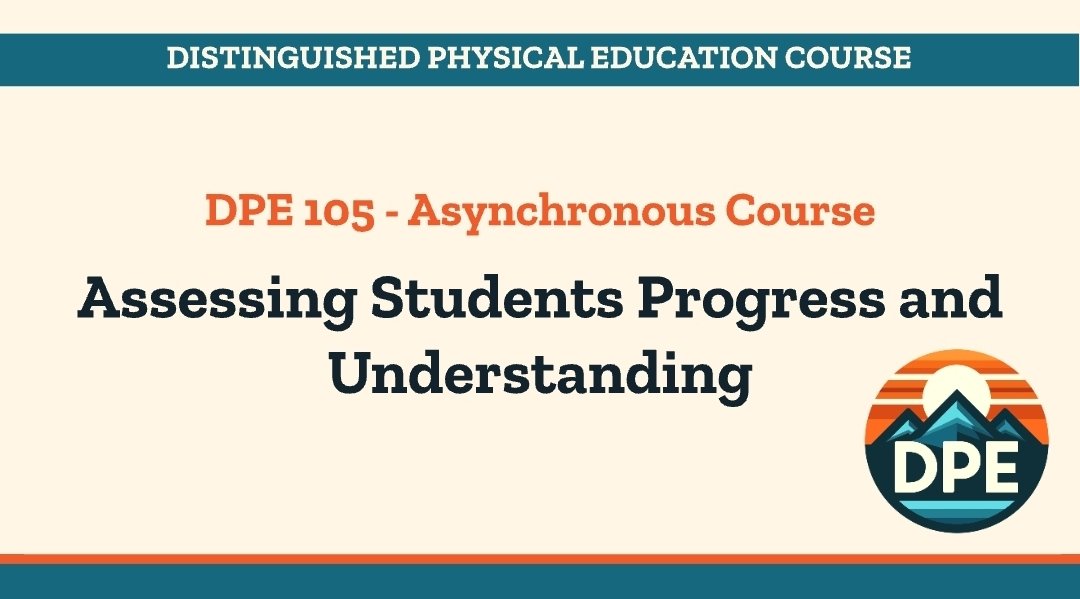 GaryZDPE's tweet image. New self-paced course on assessment in PE is now available 👩‍💻

Send a message to register for free!

Optional:
$100 for 100 hours toward license renewal
$300 for 3 graduate level credits

#PhysEd #ProfessionalDevelopment