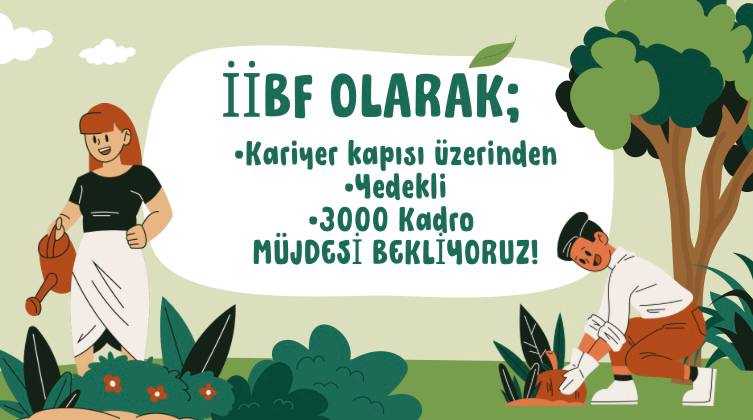 <a href="/burakdemiralptr/">Burak Demiralp</a> İİBF mezunları devletin idari yapısının temel taşıdır. Önümüzdeki alımlarda tüm İİBF'ye (4431, 4507, 4503, 4421, 4429, 4459, 4465, 4453) fırsat verilmesi, liyakat esasına uygun bir adım olacaktır.
<a href="/bsinangul/">Bedri Sinan GÜL</a> <a href="/yalperenayar/">Yusuf Alperen AYAR</a> <a href="/mucahitdmrts/">Mücahit Demirtaş</a> <a href="/hasansuvertr/">Hasan Suver</a> <a href="/murat_kurum/">Murat KURUM</a> <a href="/burakdemiralptr/">Burak Demiralp</a>