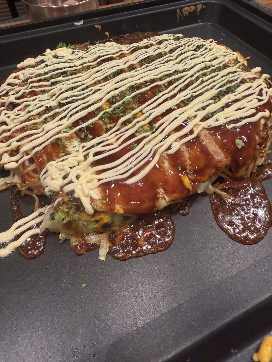 今日は初めて広島風でやったけど、我ながら美味かった！