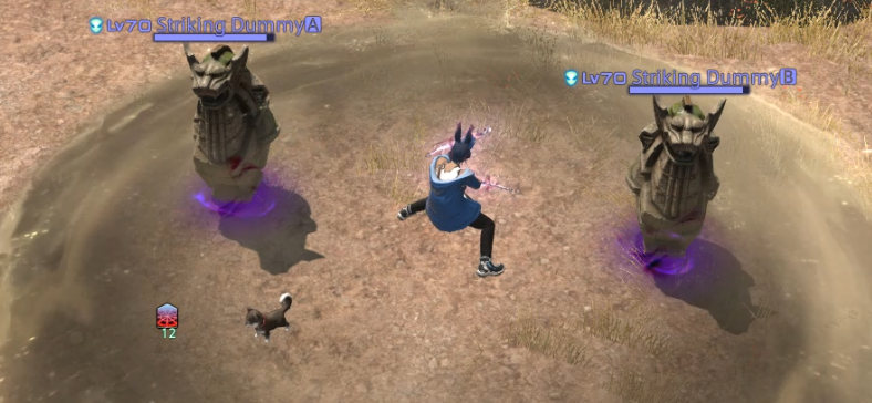 bfuproductions's tweet photo. I saw this happen again for the millionth time just now in a dungeon...tanks, please...stop moving enemies out of this - this is your ally aoe, not an enemy aoe! #ffxiv #doton #ninja #tanks https://t.co/hcYhl0Npbl