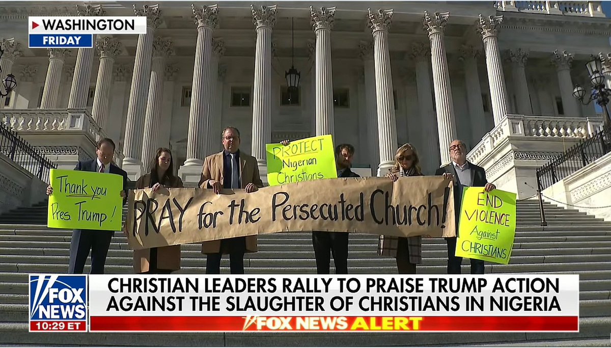 Sean_ADFIntl's tweet image. Yesterday, we went to the US Capitol to pray for persecuted Christians in Nigeria 🇳🇬 and worldwide.

God hears their cries. So should the world.