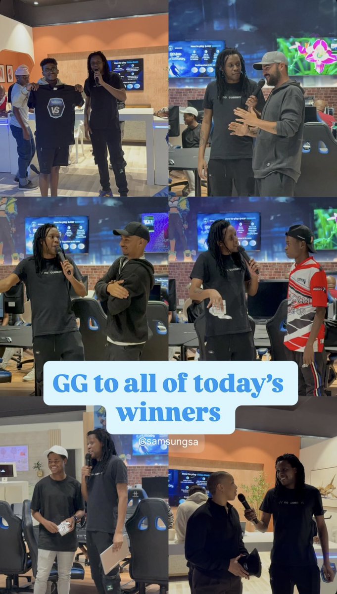 VSGamingWorld's tweet photo. What a day at Squad Up Saturdays! ๐ฅ๐ฎ
Big shoutout to all of todayโs winners, congratulations! ๐
Thank you to everyone who pulled up and brought the energy.
@SamsungSA Design Quarter was buzzing, and weโll see you again next week! ๐
#SquadUpSaturdays #TelkomVSGaming https://t.co/ke5axQrUr4