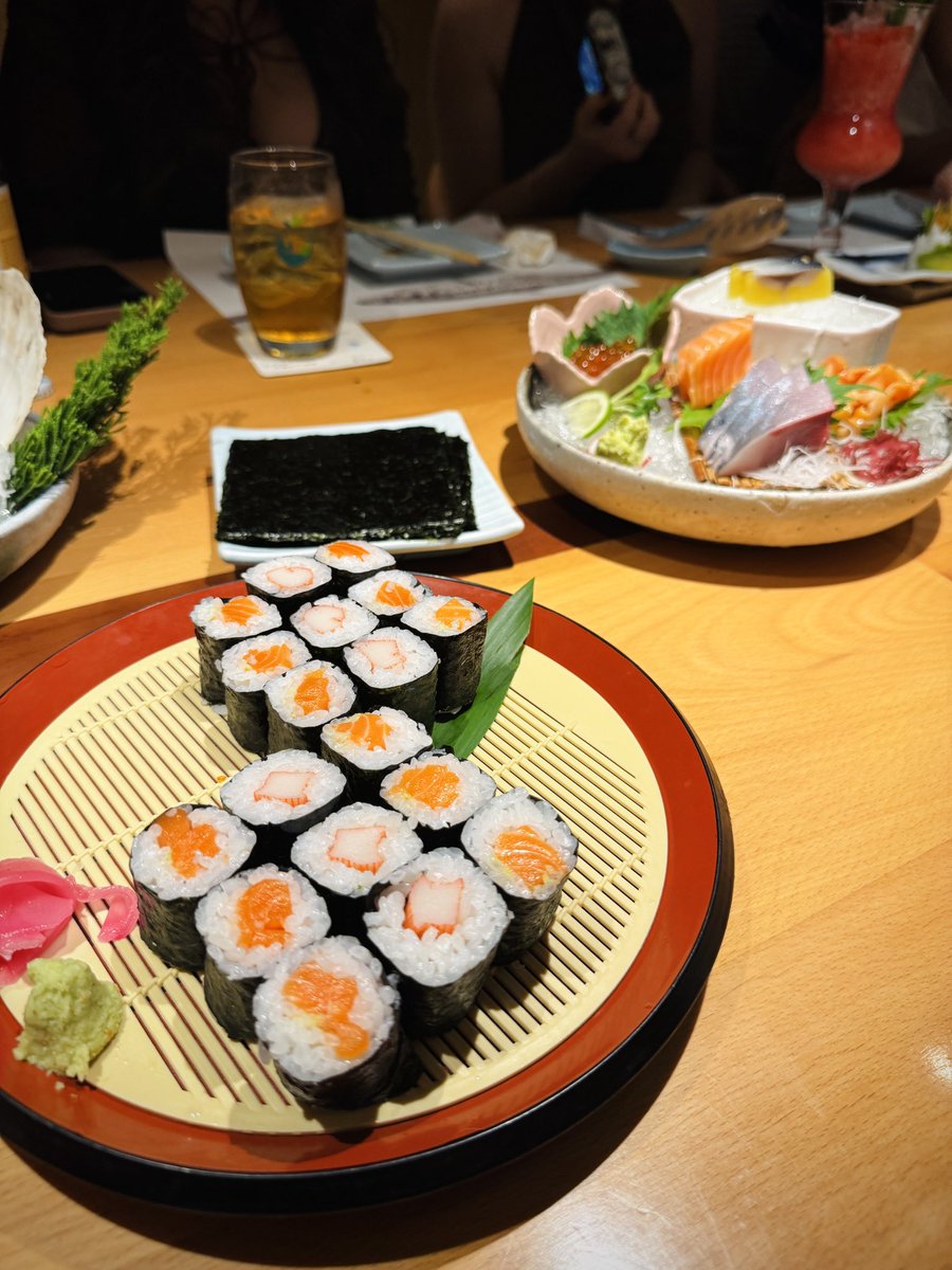 Surprise sushi night organised by my team for my 29th 💜🍱🍣