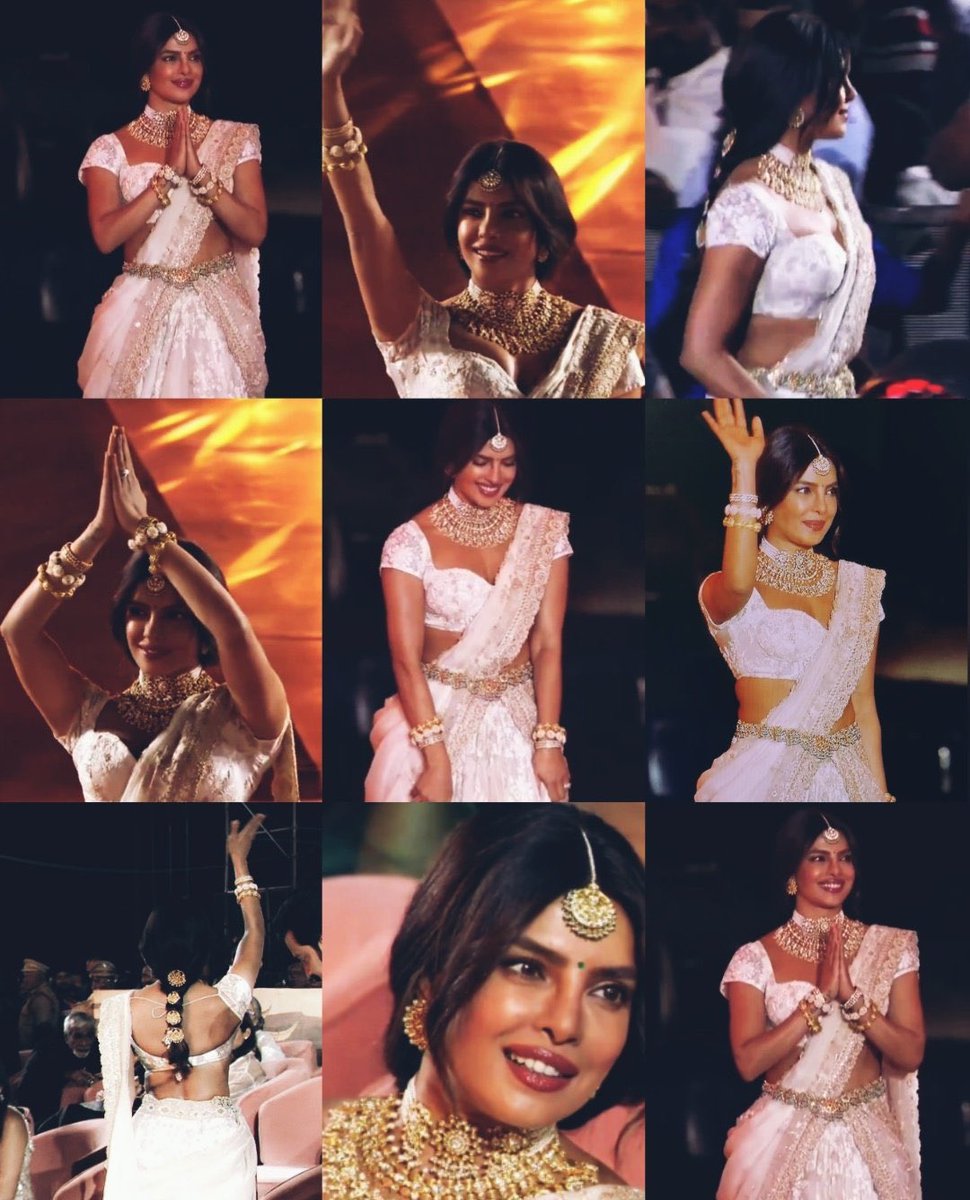 MissMalini's tweet image. If beauty had a divine form, it would be @priyankachopra . 
A total goddess at the event tonight. ✨

 #Varanasi #MissMalini #PriyankaChopra