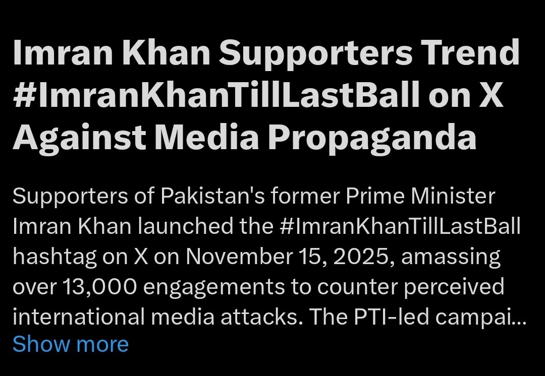 ٹویٹر نیوز، عمران خان کے سپورٹرز نے پروپیگنڈے کو encounter کرنے کے لئے #ImranKhanTillLastBall کمپین شروع کی 🔥