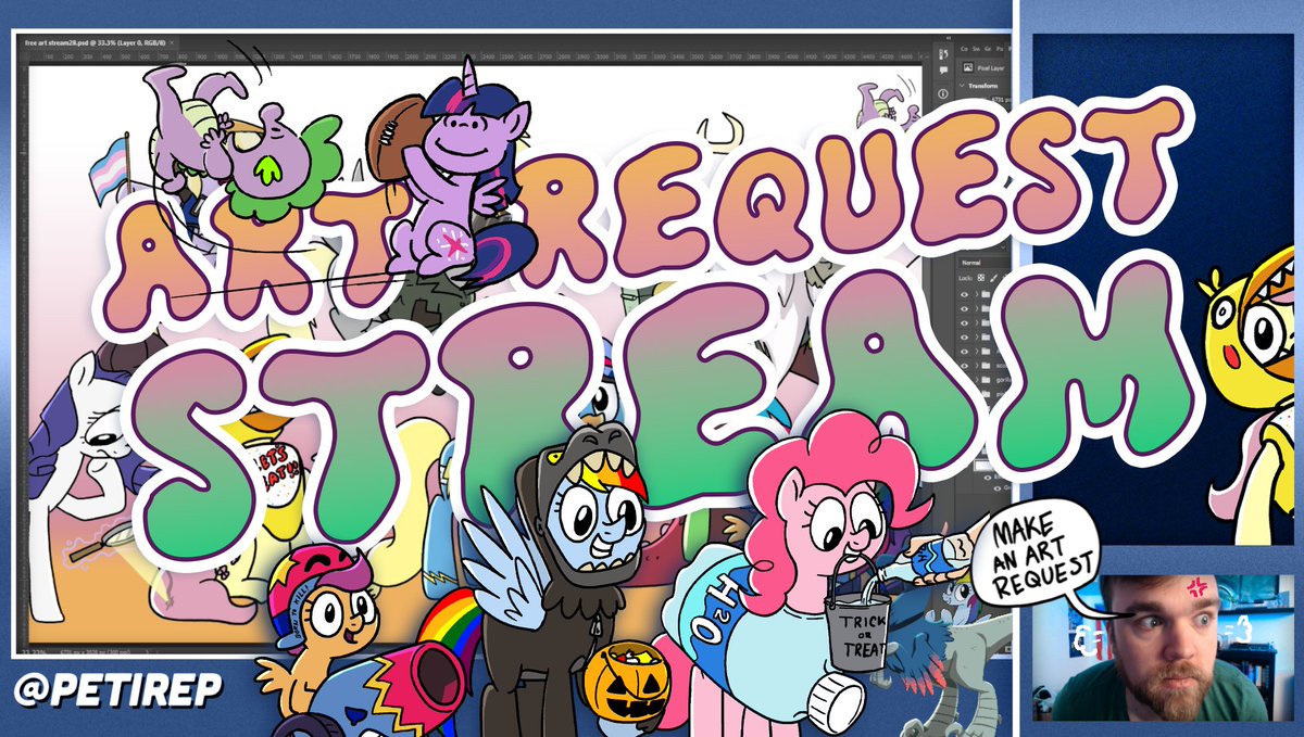 Free Art Request Stream! LIVE NOW twitch.tv/petirep