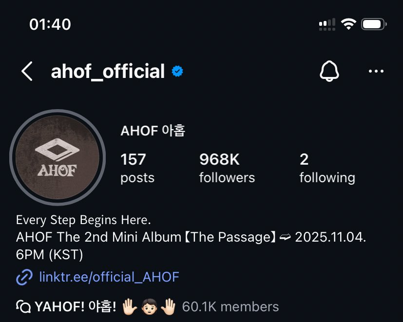 ahofinity's tweet image. AHOF IG ACC ROAD TO 1M

🧎‍♀️‍➡️🧎‍♀️‍➡️🧎‍♀️‍➡️