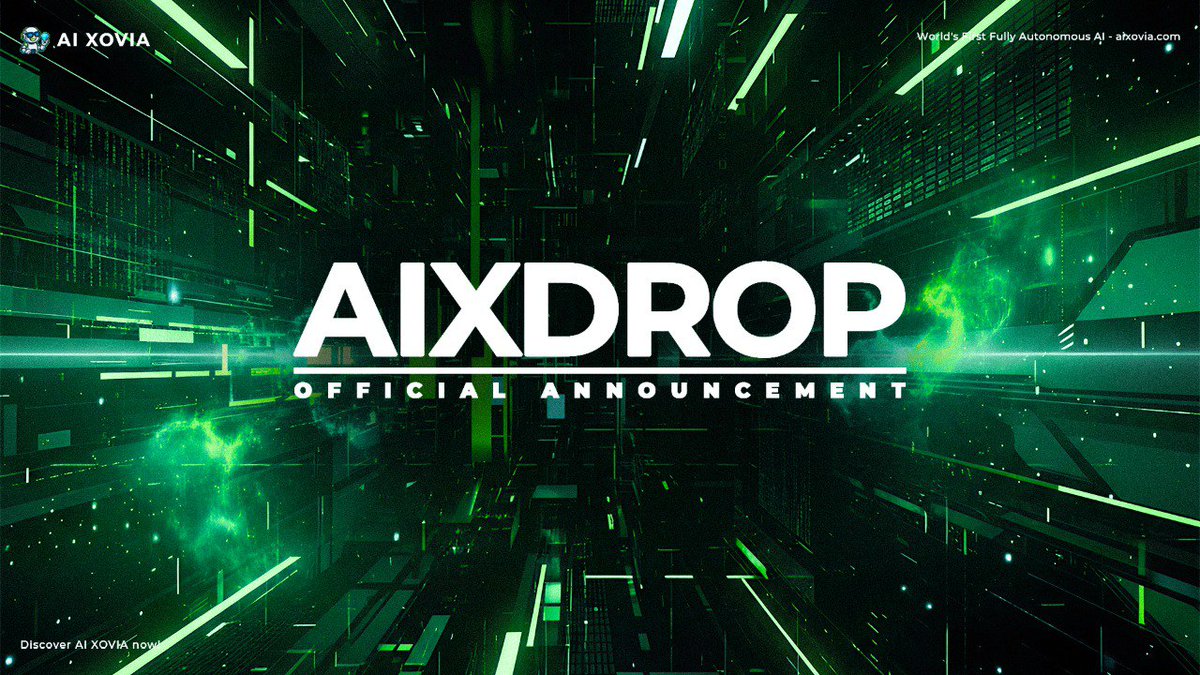 AIXDROP DEX Liquidity &amp; Trading Update

Liquidity for $AIXDROP has been successfully added on-chain.
DEX trading will officially open at 18:00 UTC today.

You can verify the liquidity pool on Solscan:
solscan.io/account/9TWza3…

We are entering the next phase of AIXDROP’s market