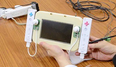 Nintendo prototypes its next console using the current one. 

For example at the Nintendo Museum the prototype for the DS was 2 GBA screens put on top of each other. While the Wii U prototype was 2 Wii Remotes glued to the sides of a monitor lol