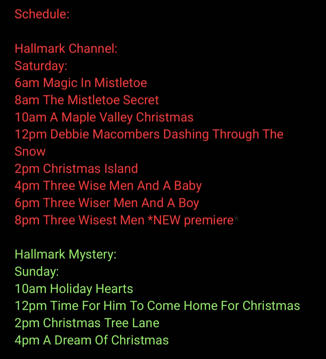 It's a Tyler Hynes, Paul Campbell and Andrew Walker Christmas movie marathon weekend on Hallmark Channel and Hallmark Mystery!! &amp; they're playing all 3 Wise Men movies in a row with the newest Wise men movie, Three Wisest Men premiering tonight! 🎄🎅💫👨👨👨🧑 

📸 Hallmark Media
