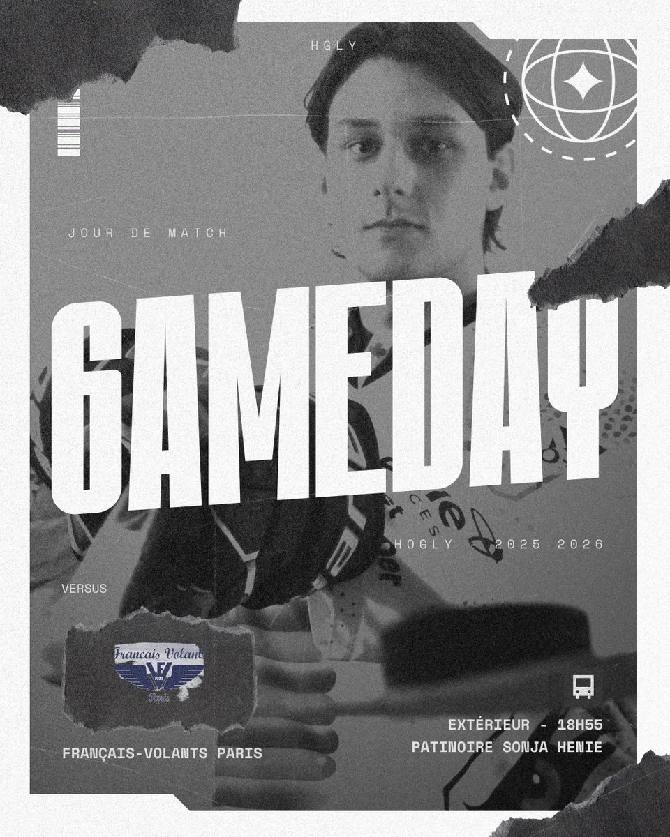 ⚡️| 𝙂𝙖𝙢𝙚𝙙𝙖𝙮 

🏒 𝗗𝗶𝘃𝗶𝘀𝗶𝗼𝗻 𝟮 - 𝟳𝗲̀𝗺𝗲 𝗷𝗼𝘂𝗿𝗻𝗲́𝗲
🆚 Français Volants de Paris
🕣 18h55
📍 Patinoire Sonja Henie 
📣 Pub Lafayette
📺 Live sur hockeyfrance.tv et les stories📱

#hogly #hockey #ffhg #division2 #gameday