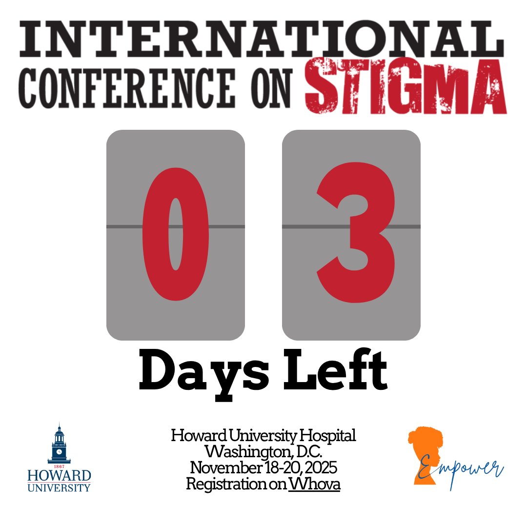 WhoCanYouTell's tweet image. There&apos;s three more days until our conference. So take these three affirmations with you today: 1) You are worthy, 2) You are enough and 3) You have the power to end the stigma. #ICS2025 #HUStigmaProject #HUEmpowerProject