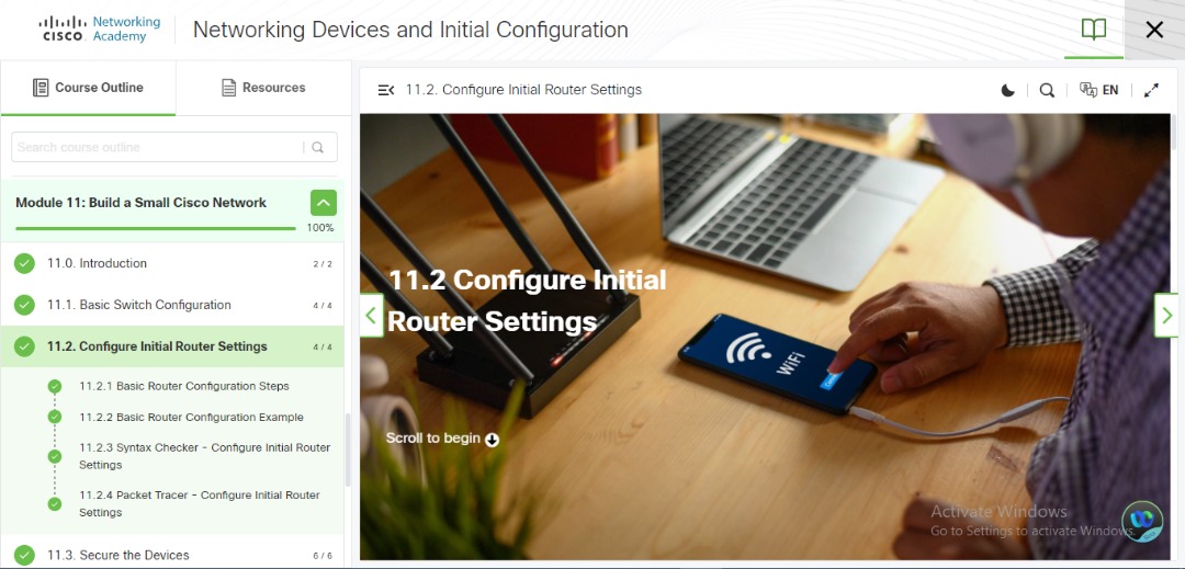 3mm3rald's tweet image. #Day51ofcybersecurity

Today, I started module 11, I learned about &quot;Build a small Cisco network&quot; I learned about Basic switch configuration, Configure initial router settings, Secure the devices, Configure the default gateway and I pass the quiz✅
@ireteeh @_DeejustDee @4osp3l