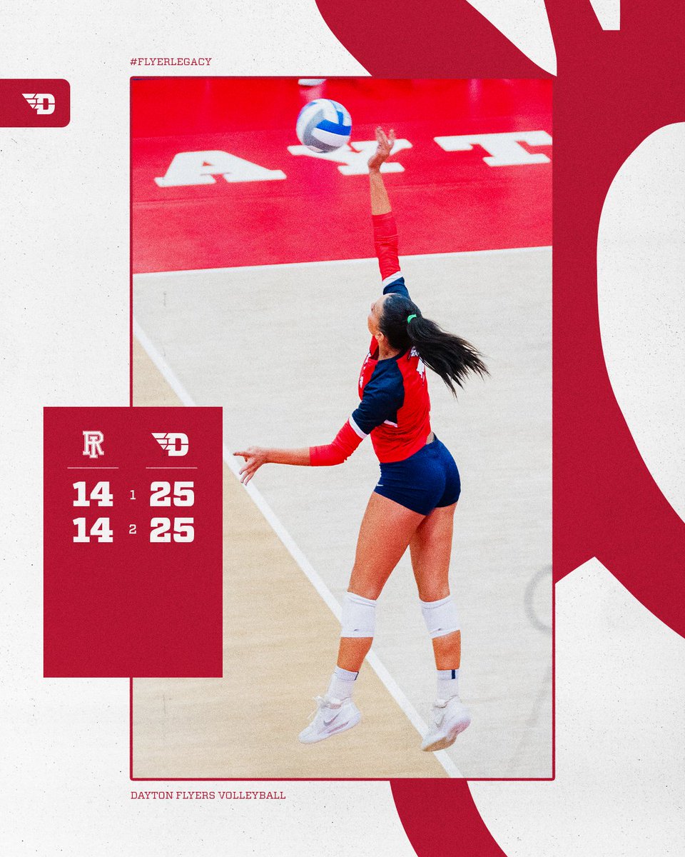 DaytonVB's tweet image. The second set goes to the Flyers! ✈️

#UDVB // #FlyerLegacy