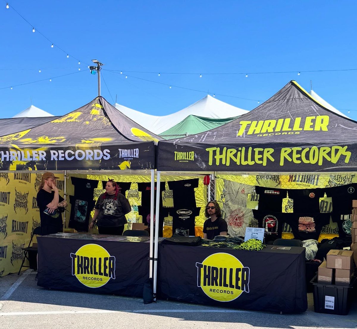 ORLANDO! Come visit our tent in label alley (right of right foot / near vip entrance)! Come grab freebies, artists merch &amp; have a chat! Drink water &amp; enjoy your weekend!
