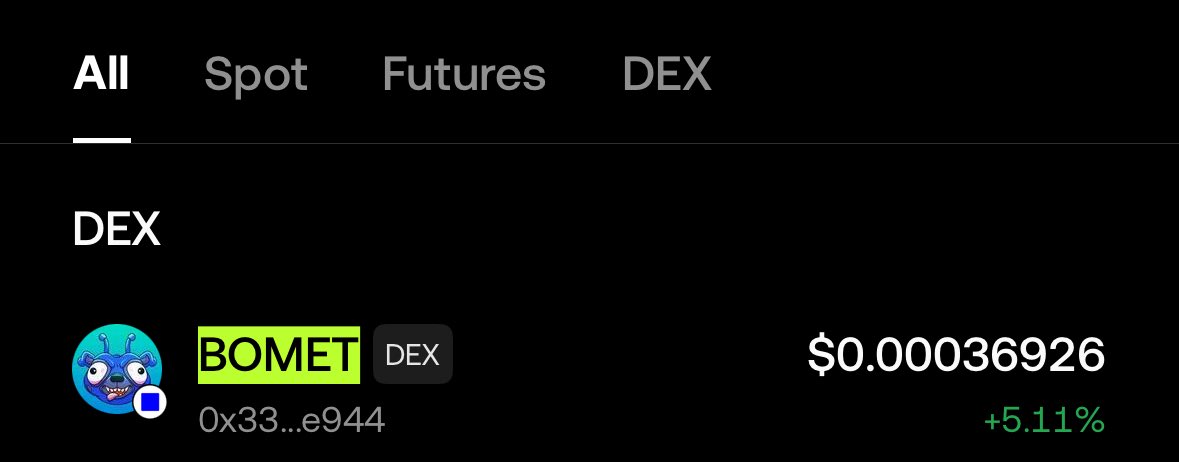 Trade $BOMET NOW on @OKX