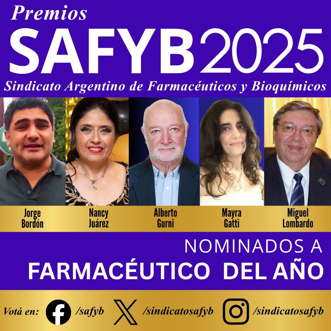 Elegí ✅ tus candidatos👩‍⚕️👨‍⚕️ favoritos para los 🏆PREMIOS SAFYB 2025, 👉forms.gle/cTnt46CXSE2kiC…