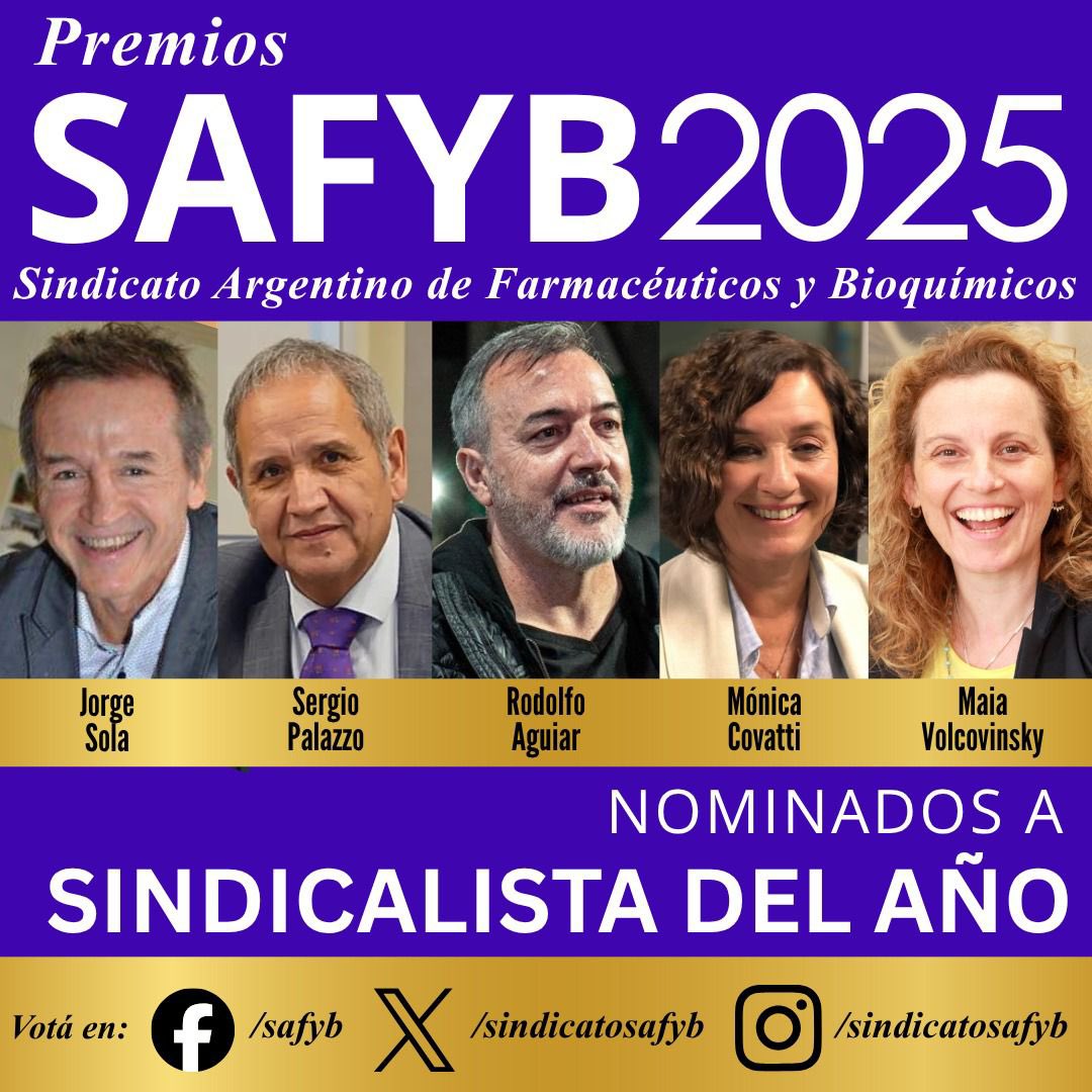 Elegí ✅ tus candidatos👩‍⚕️👨‍⚕️ favoritos para los 🏆PREMIOS SAFYB 2025, 👉forms.gle/cTnt46CXSE2kiC…