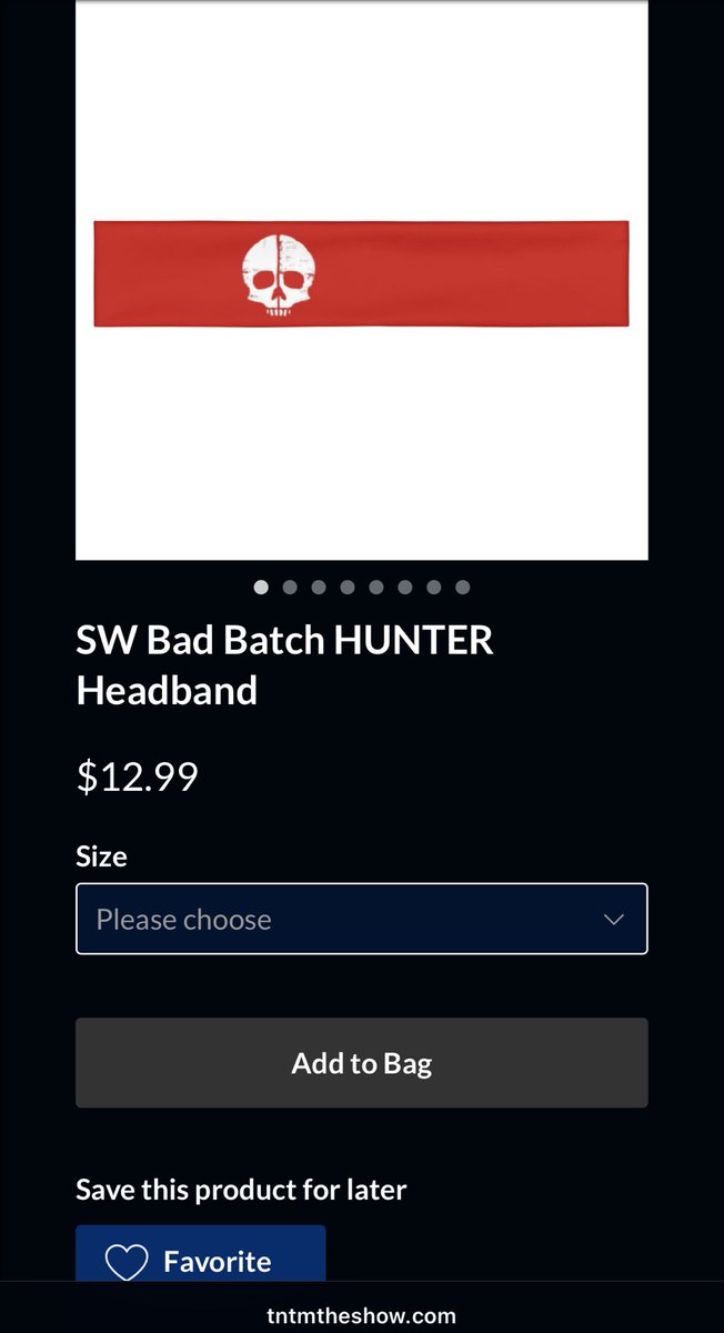 tntmtheshow's tweet image. Buy SW Bad Batch HUNTER Headband HERE! tntmtheshow.com/p/store.html?m… The perfect HEADBAND for BAD BATCH fans of HUNTER! Or fans of looking BA! 5% profit goes to charity, Prostate Cancer Foundation! #StarWars #BadBatch #HUNTER