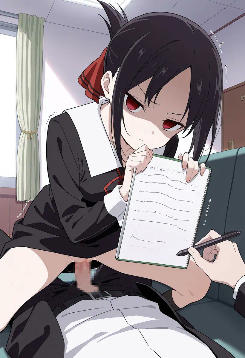 This is not what he expected when she promised to help him with exams... 
Why even now she is so scary... 
She also is about to ruin his NNN... 
(ಥ﹏ಥ)