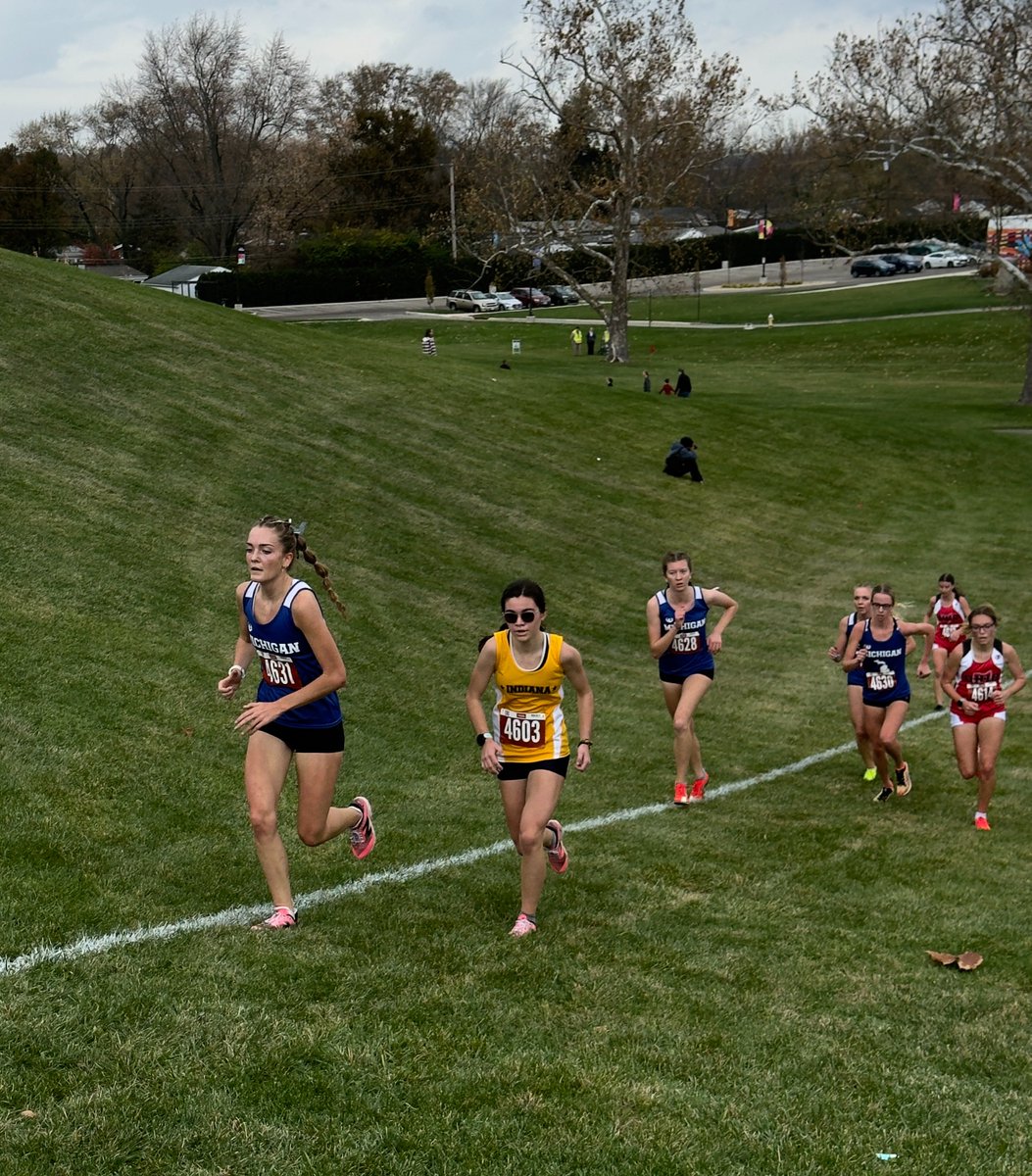 ENXC1's tweet image. Chloe Gibson placed 23rd out 36 runners at the Mideast  Cross Country Championships today.   The race included the top 12 Seniors from Indiana, Michigan  and Ohio.  Great finish to an outstanding high school  career!