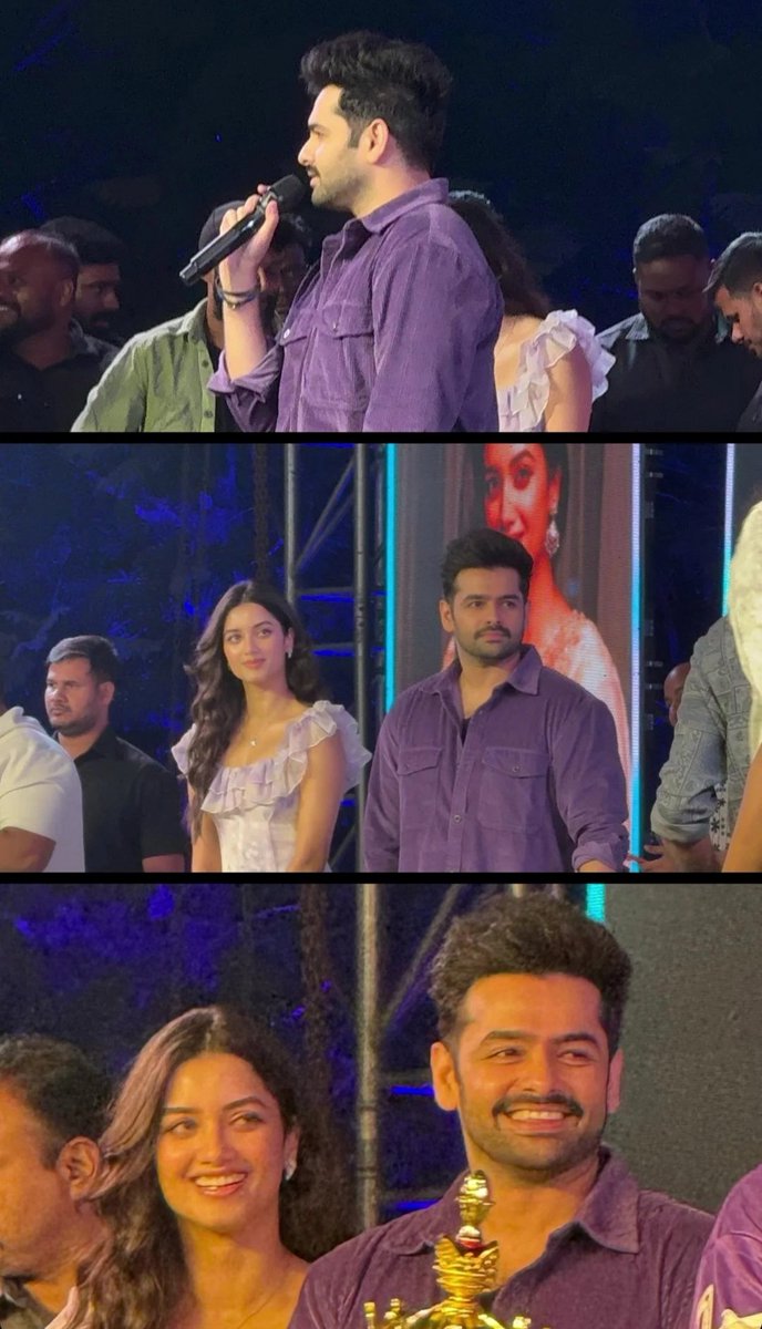 Energetic Star <a href="/ramsayz/">RAm POthineni</a> &amp; Stunning Beauty #BhagyashreeBorse at #SNIST event 💥🔥

#AndhraKingTaluka