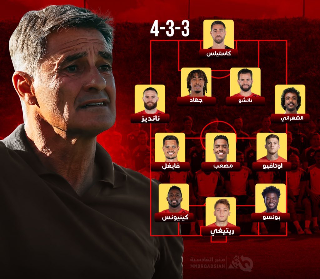 mnbrQadsiah's tweet image. تساؤل ⁉️

لو كنت انت المدرب ..
كيف ستبدأ مباراة الاهلي القادمة مع احتمالية غياب جوليان 🤔

#القادسية | #MQ