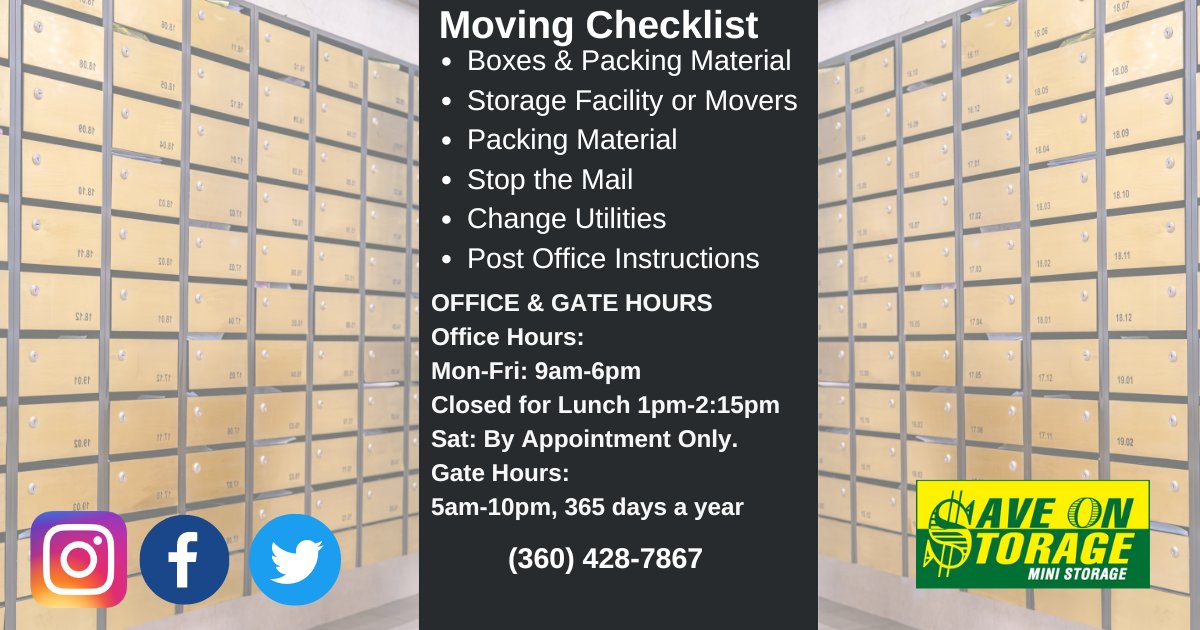 storage_on's tweet image. 🔒 Enhance your privacy &amp;amp; security with a new mailbox!
👫 Visit us or call (360) 428-7867.
📲 saveonstorage.com

#Mailboxes #SaveOnStorage