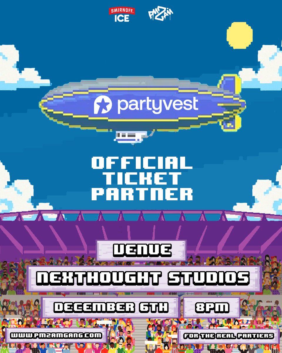 🚨BREAKING: We are thrilled to announce <a href="/partyvest/">PartyVest</a> as our official ticketing partner! 🎟️

We’ve teamed up to ensure the PM2AM Sports Edition stays lit from start to finish!

Ticket Link in CS or Download the PartyVest app now to get your tickets!