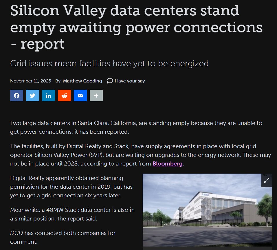 FinanceLancelot's tweet photo. They're literally building empty warehouses with private credit and calling them "data centers".

What stage?  🤪 https://t.co/TicHOzRmlj
