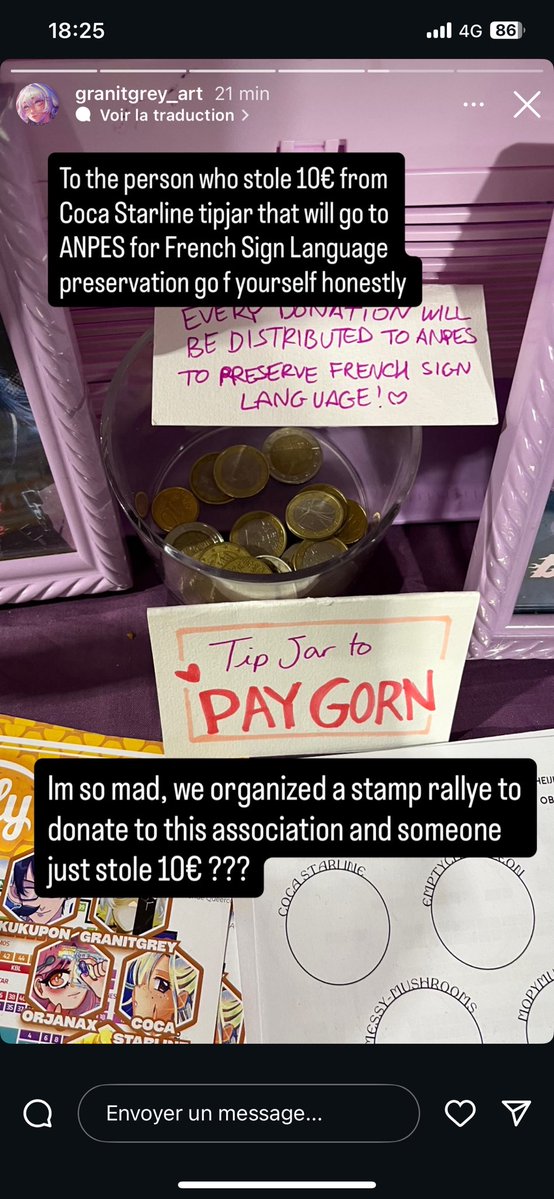 PetiTammy_'s tweet image. C’est trop grave ce qu’il c’est passé pour nous la….

Juste on fait un rallye stamp pour aider une cause trop importante (fuck l’état français) et juste ça se sert dans la tirelire pour montrer que la cause avance 

Je suis dégoûtée et énervée ..: