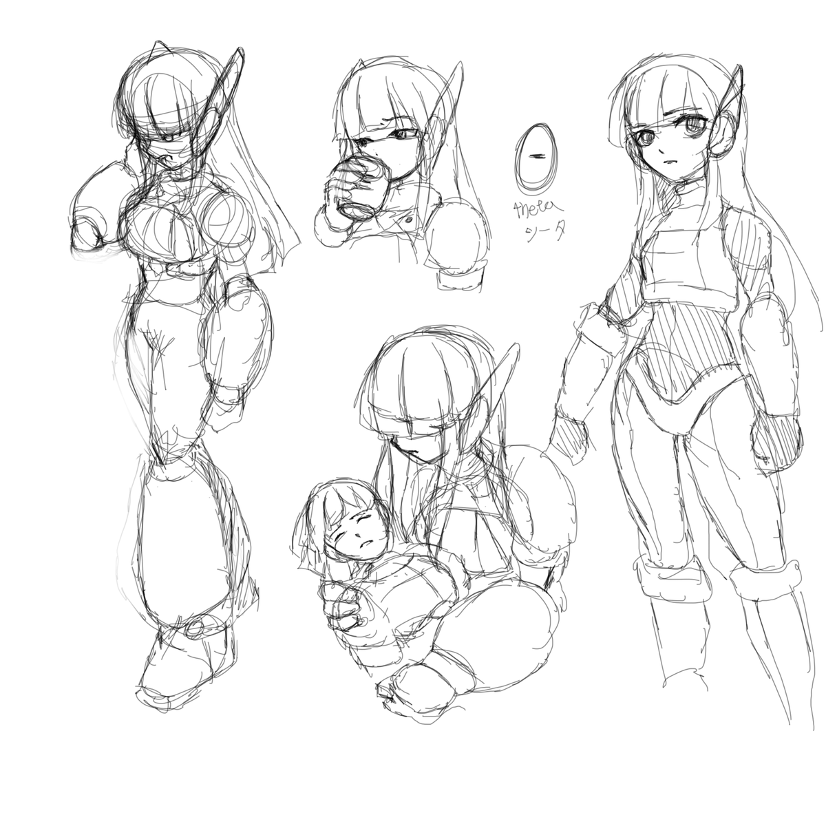 ISaljjin's tweet image. 테타 그림 연습 
#megamanx #oc #reploid