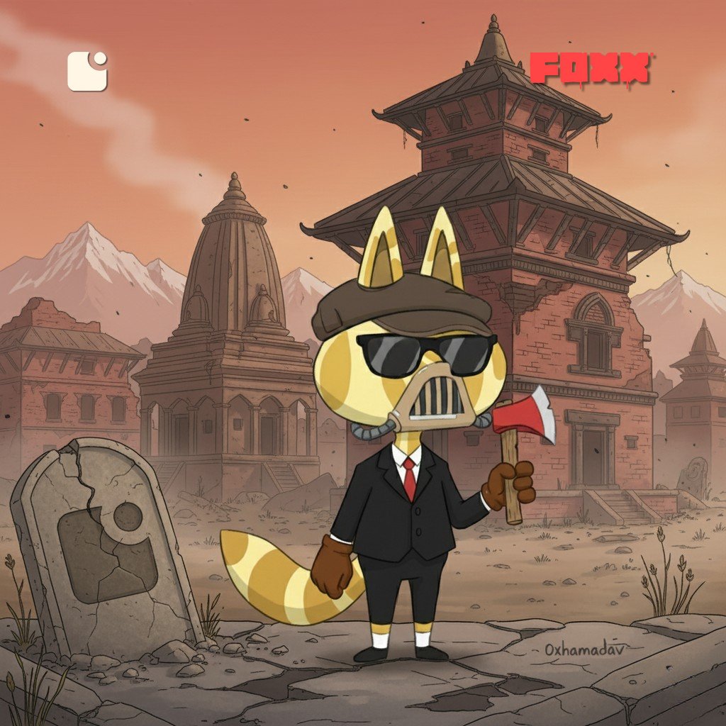 0xHamadav's tweet image. Masked Gent 797&apos;s Journey, Trip Around the World Ep.8

Namaste, Kathmandu! 🏔️

Day 7, and Good morning GM from the roof of the world. The @FOXX_NFT Masked Gent 797 has arrived in Nepal, a land of ancient temples and the gateway to the mighty Himalayas.

The air is thin, but the…