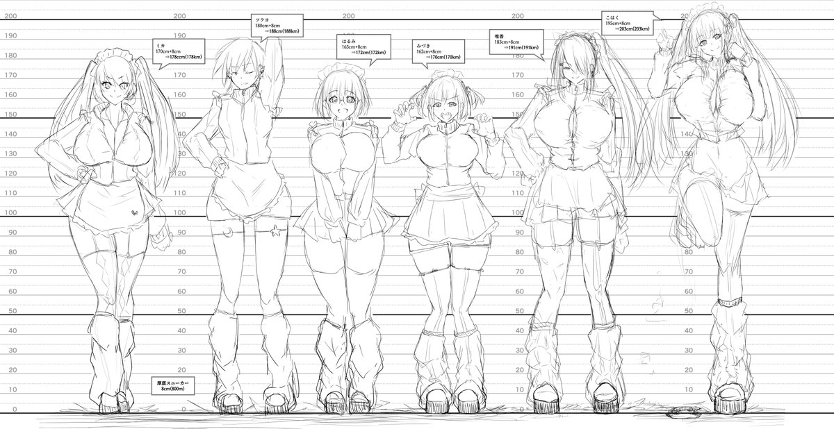 サイズ要素薄め