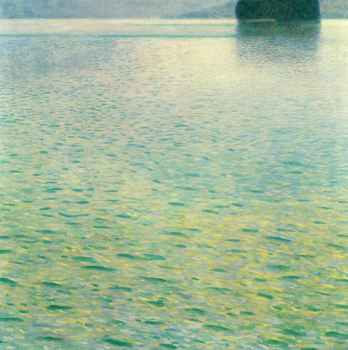 Island in the Attersee, 1902 #artbots #klimt
