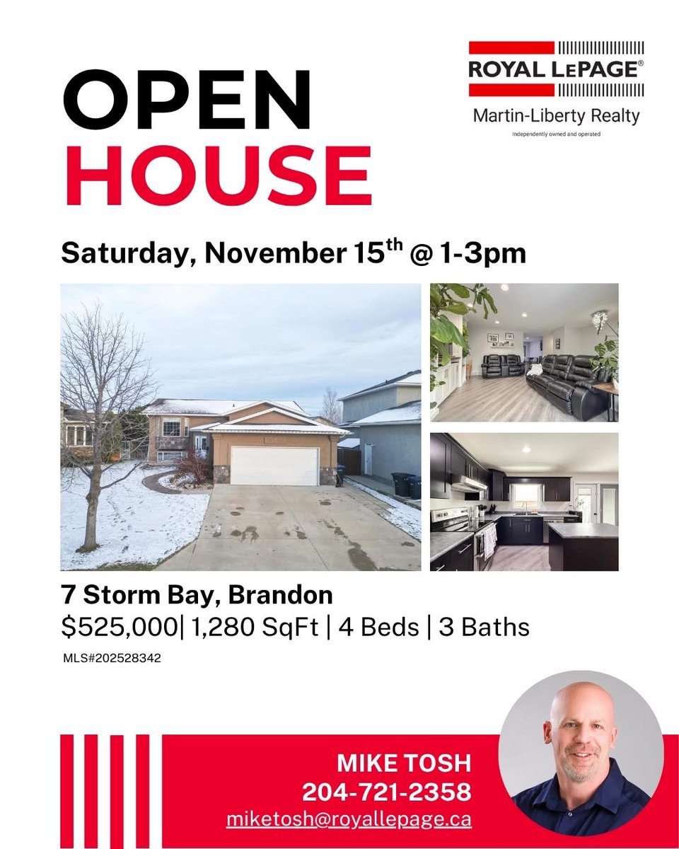 glentosh's tweet photo. 7 Storm Bay - open house Saturday and Sunday 1-3 pm.   Stop by and see @MikeTosh8 today or myself tomorrow. https://t.co/RVtoGAloTc